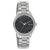 Fastrack, Women's  Watch Analog, Black Dial Silver Stainless Steel Strap, 6203sm02